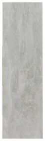 betonszürke szerelt fa könyvszekrény 97,5 x 29,5 x 100 cm