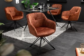 EUPHORIA design bársony szék - barna