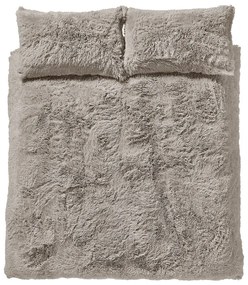 Barna kétszemélyes mikroplüss ágyneműhuzat 200x200 cm Cuddly – Catherine Lansfield