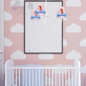 Gyermek csillár rúdon OCTOPUS 3xE14/40W/230V