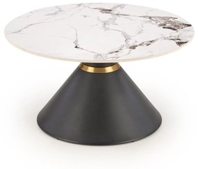 Dohányzóasztal Gorro (fehér márvány + fekete). 1092443