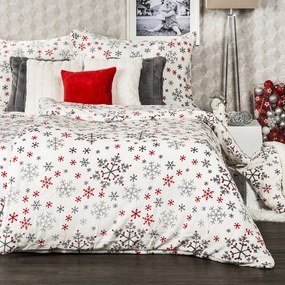 4Home Snowflakes mikroflanel ágyneműhuzat, 140 x 220 cm, 70 x 90 cm
