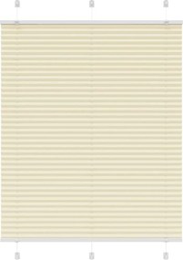 vidaXL pliszírozott redőny krém 110x100 cm szövetszélesség 109,4 cm