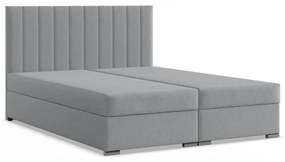 Agen ágy, szövet, 140 x 200, ágyneműtartóval, szürke