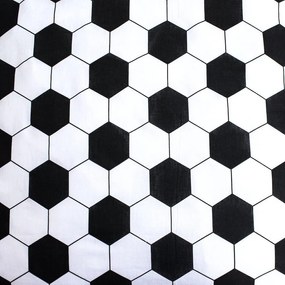 Zöld egyszemélyes pamut gyerek ágyneműhuzat 140x200 cm Football – Jerry Fabrics