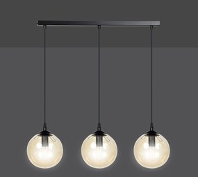 Emibig modern függeszték cosmo borostyán fekete emi713/3