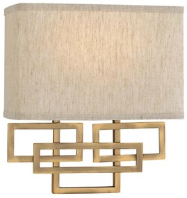 Hinkley HK-LANZA2-BR - LANZA fali lámpatest 2xE14/60W/230V, bronz