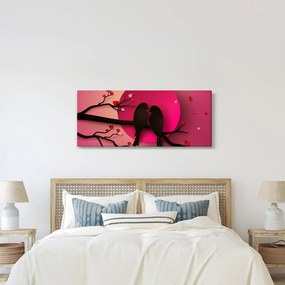 Kép - Szerelmes madarak (120x50 cm)