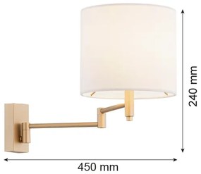 Argon 8314 - Fali lámpa DOLCE 1xE27/15W/230V