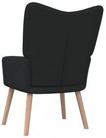 fekete szövet pihenőfotel