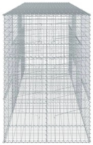 horganyzott vas gabion kosár fedéllel 400 x 100 x 150 cm