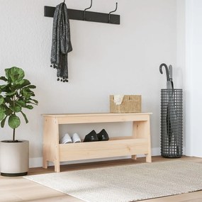 tömör fenyőfa előszoba pad 100 x 28 x 45 cm