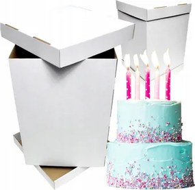 Emeletes tortatartó doboz 36x36x45 cm Tortino