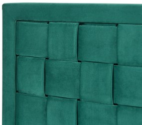 Fejtámla Tervo 140x50 cm bársony zöld [en.casa]