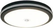 UNIVERSO Mennyezeti lámpa mozgásérzékelővel 18w 2640lm CCT.Kap IP65 fekete D185x49mm
