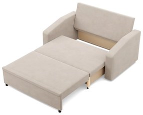 Zeus kanapé, bársony, hab töltet, döntött kartámasz, bézs