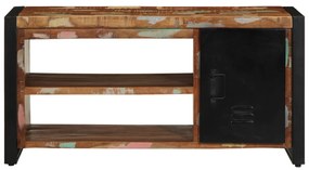 Cipőpad Többszínű 100x40x50 cm Tömör újrahasznosított fa