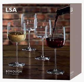 Borospohár Borough, 380 ml, áttetsző, 4 db-os szett - LSA International