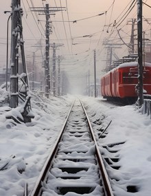 Poszter 50x65cm Utazás a síneken