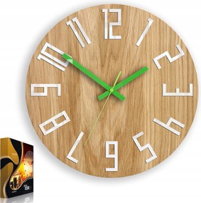 Falióra Fa Slim Zöld Újdonság Egyedi