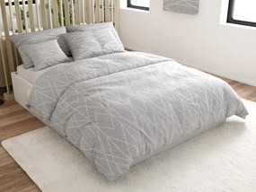 Renforcé pamut ágyneműhuzat GRAY STRIPES szürke Ágyneműhuzat mérete: 70 x 90 cm | 140 x 200 cm