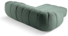 Világoszöld sarokkanapé (bal oldali) Diana – Micadoni