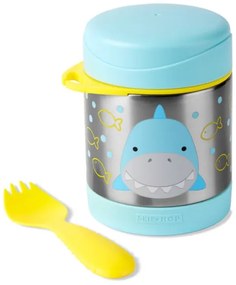 Skip Hop - Thermo ételtartó kanállal/villával ZOO 325 ml cápa