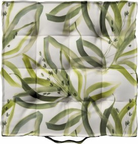 Kuba székpárna 50x50 fehér-zöld