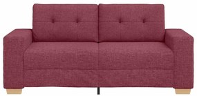 borvörös szövet loveseat kanapé 140 cm