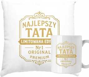 Párna és Bögre Ajándék Apának Legjobb Apa No. 1 Szett