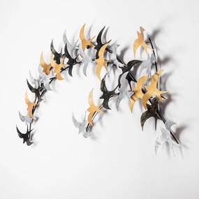 Fém fali dekoráció, 137×62 cm