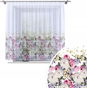 Függöny Kész Fátyol 200X150 Festett Mintás Béka Szalag Függöny 010