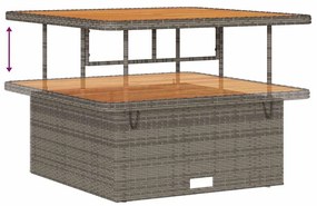 Kerti Kanapé Szett 8 pcs Szürke Sötétszürke 100 x 100 x 71 cm