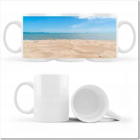 Nyomott mintás bögre Tengerparti strand