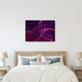 Absztrakt görbék képe (üvegen) (70x50 cm)