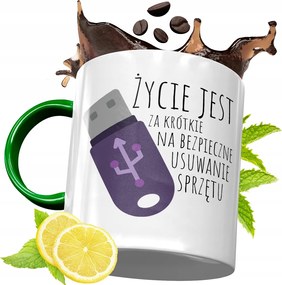 Zöld Bögre Informatikusoknak Születésnapi Ajándék fényképes nyomtatással