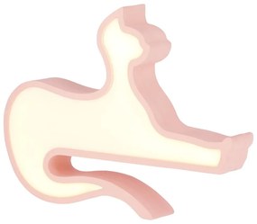 Rózsaszín gyerek éjjelilámpa Cat – Candellux Lighting