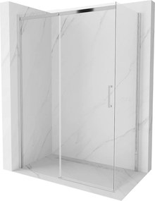 Mexen Omega Zuhanykabin Toló ajtóval    150 x 80 cm,  átlátszó üveg, króm - 825-150-080-01-0 Toló ajtós