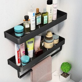 2x Loft zuhanypolc Törölközőtartó 60cm