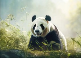 Üveg kép - Panda (70x50 cm)