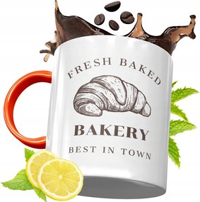 Narancssárga Bögre Péknek Ajándék fényképes nyomtatással