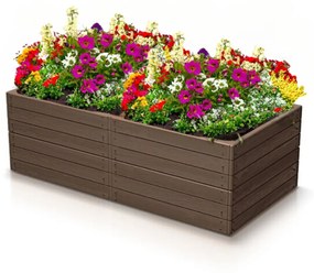 Prosperplast WOODY magaságyás, 149x75,6x25cm, barna