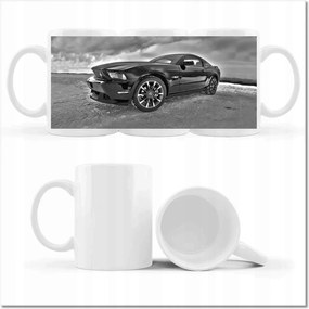 Ford Mustang nyomott mintás bögre a hóban Autó Klasszikus Made in Usa