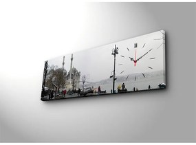 In the city dekoratív falióra, 30 x 90 cm
