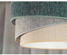 Duolla-Csillár zsinóron KOBO ECO REC. 1xE27/15W/230V átm. 45 cm zöld/szürke/krémes