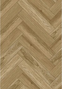Mexen Manhattan vinil panelek halszálka mintával 570 x 95 mm LVT Dryback 2,5 mm, PVC alátét, 4 V-fuga, Tölgy