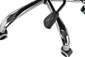 Irodai szék, textilbőr/fém, fekete/króm, FARAN