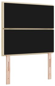 Fejtámla Vonalszerű Dizájn Krém 90 cm Szövet