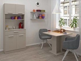 Négyajtós szekrény, kasmír, DOMIS NEW