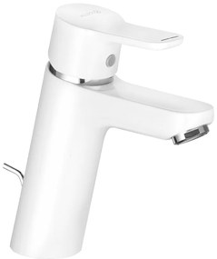 KLUDI Pure&amp;Easy 100 N mosdó csaptelep, egykaros, leeresztőszeleppel, fehér/króm